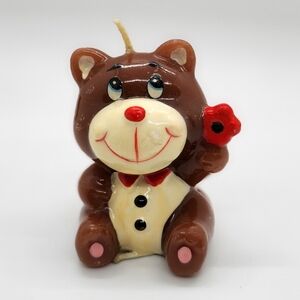 Vintage Bear Candle